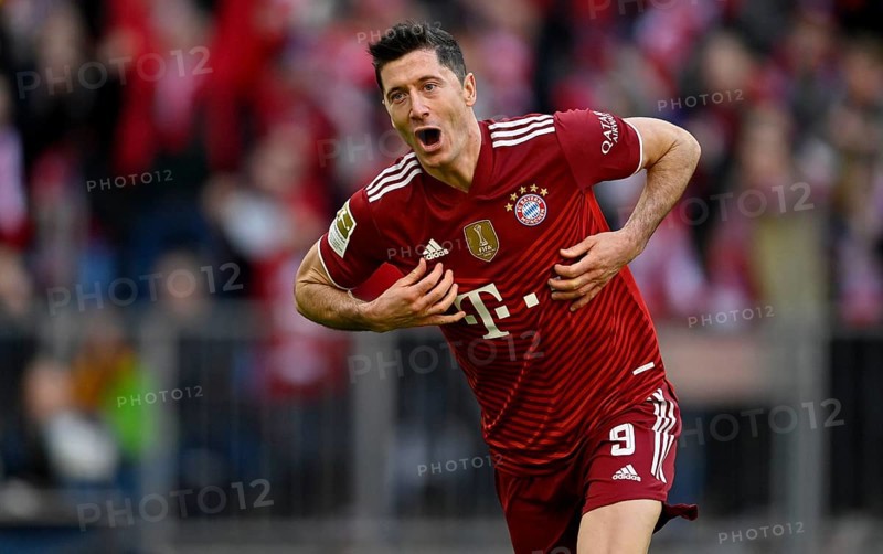 Goal celebration Robert Lewandowski FC Bayern Munich FCB