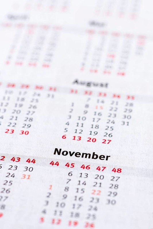 Annual calendar