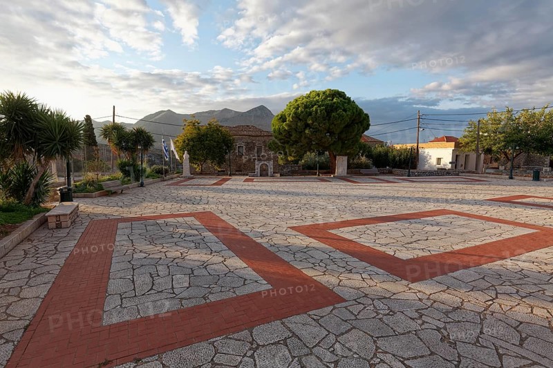 Village square of Itylo
