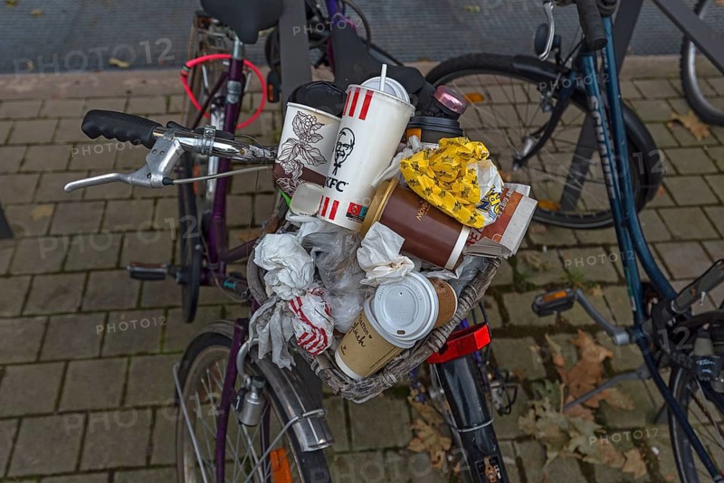 Parked bicycle