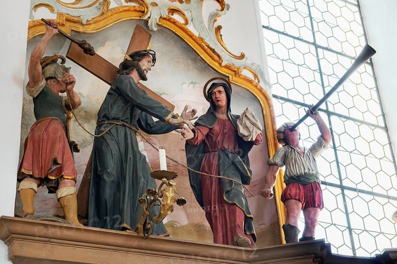 Depiction of the Stations of the Cross