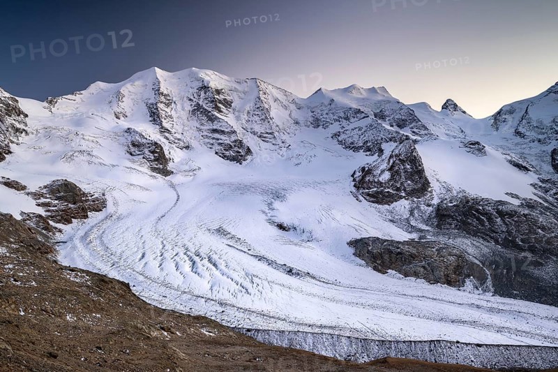 Mountain panorama on the Diavolezza