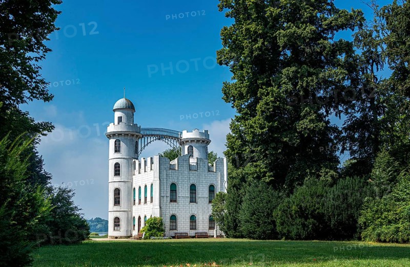 The Palace on Peacock Island on the Havel River