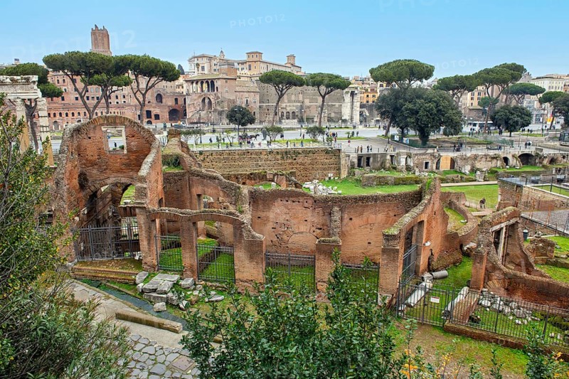 View of ruins of Caesar's Forum