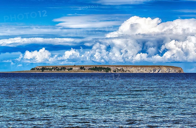 View from Gotland to the uninhabited island of Stora Karlsoe