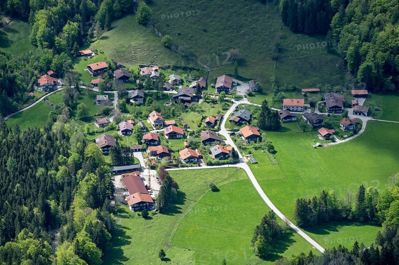 Innerwald village in the Chiemgau valley