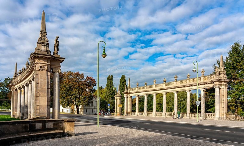 The Colonnades at the Glienicke Bridge in Berlin Wannsee