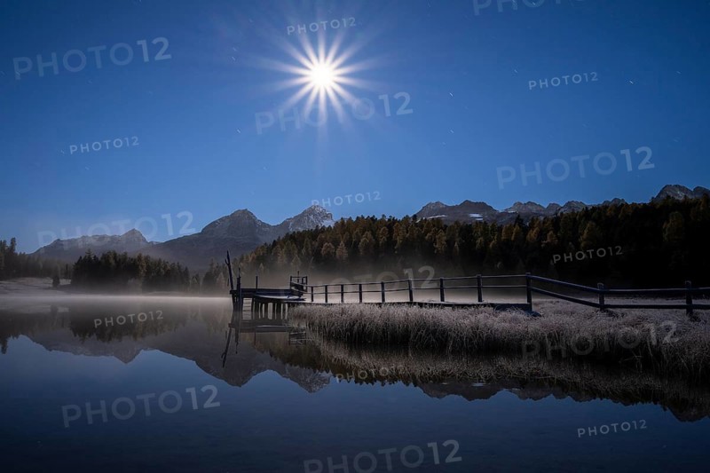 Lake Staz by moonlight