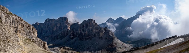 Clouds at the summit of Lagazuoi