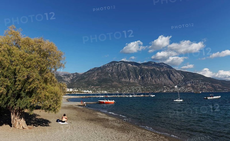 Beach in Kalamata Bay