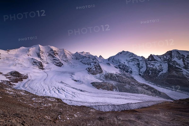 Mountain panorama on the Diavolezza