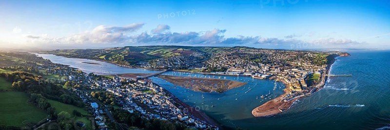 Panorama over River Teign
