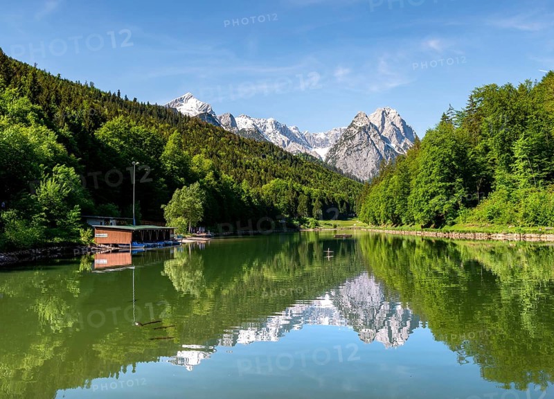 Mountains reflected in the lake