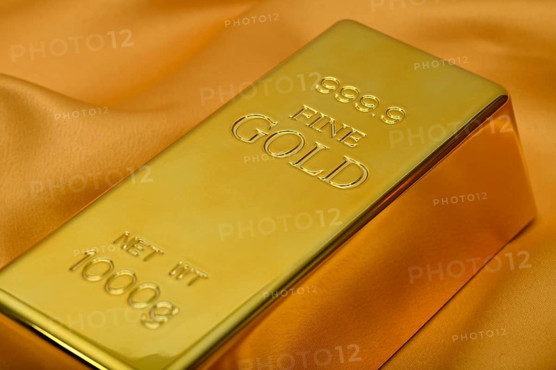 Gold bar fine gold fineness 999.9