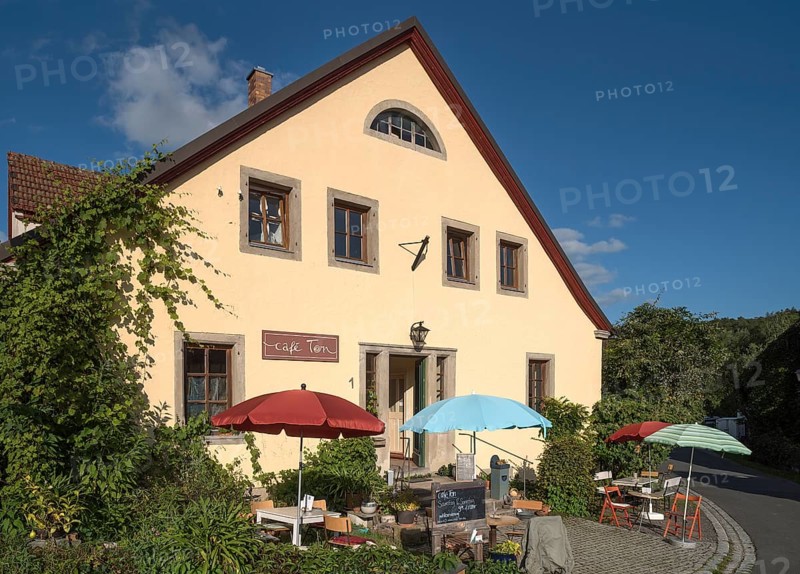 Cafe in a former glass factory