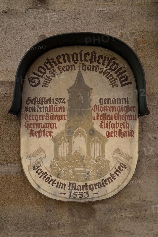 Information board at the former Glockengiesserspital