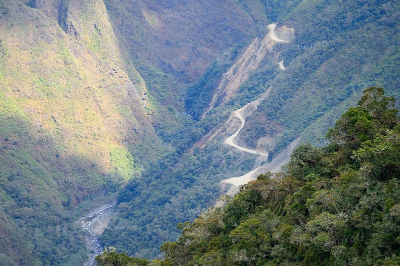 Landscape on the Death Road