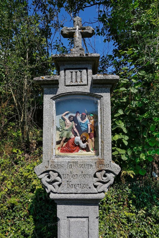 Way of the Cross with wayside shrines depicting the Passion of Jesus