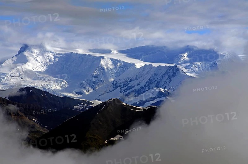 Snow-capped mountains and glaciers