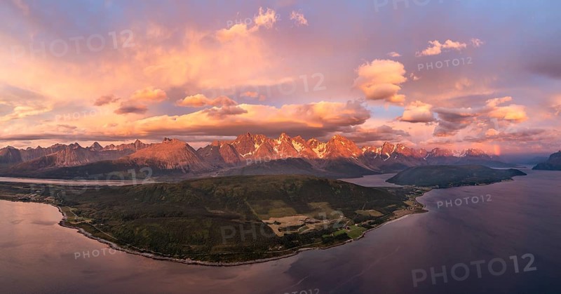 Panorama of the Lyngen Alps