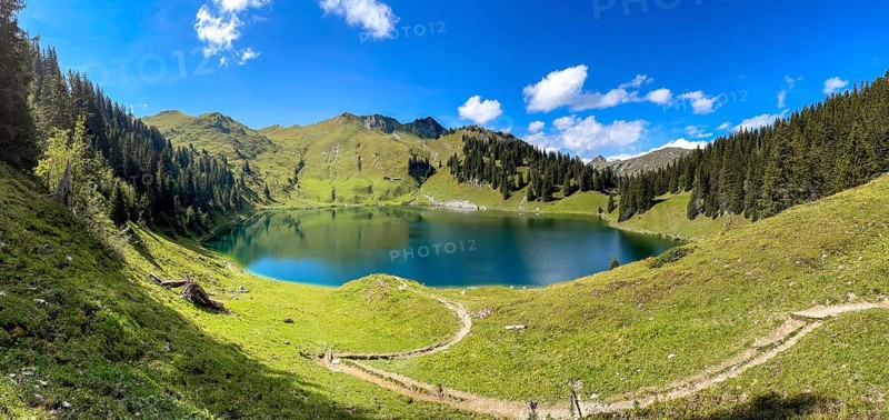 Panorama Oberstockesee on the Stockhorn