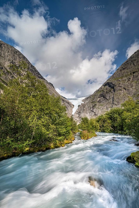 Briksdalselva Glacier River