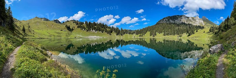 Panorama Oberstockesee on the Stockhorn