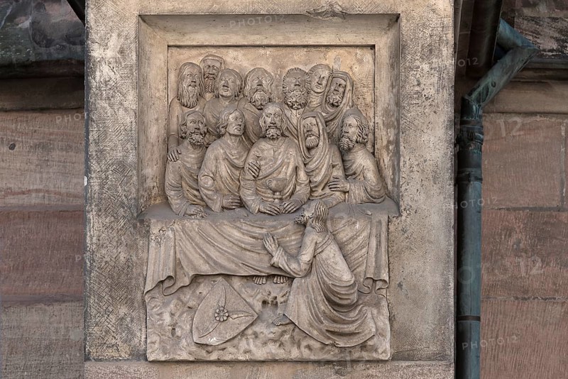 Jesus with the twelve disciples