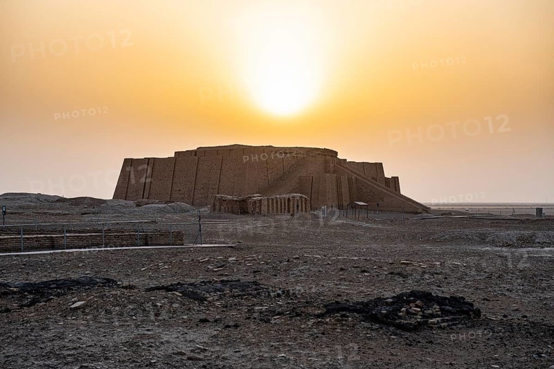 Ziggurat at sunset