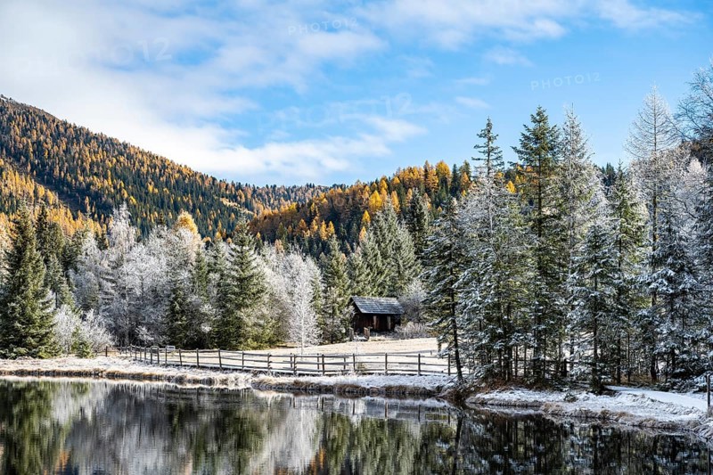 Lake Prebersee in autumn