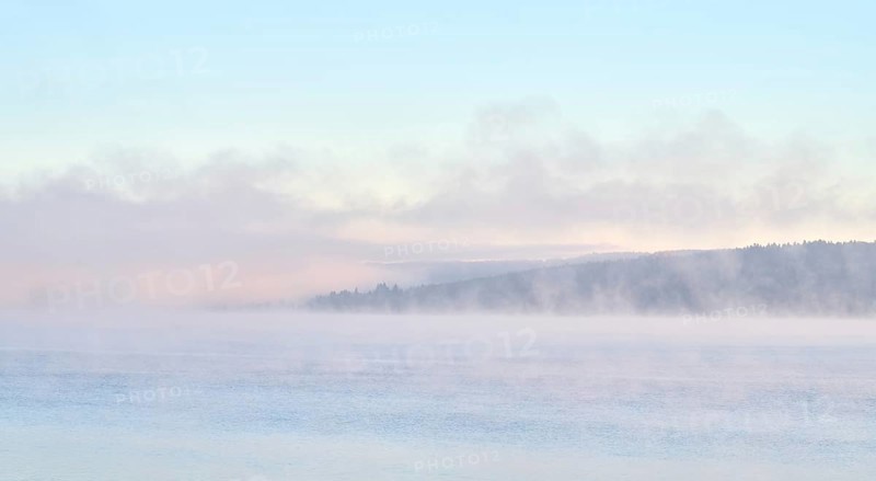 Lake Ammer in the morning with fog