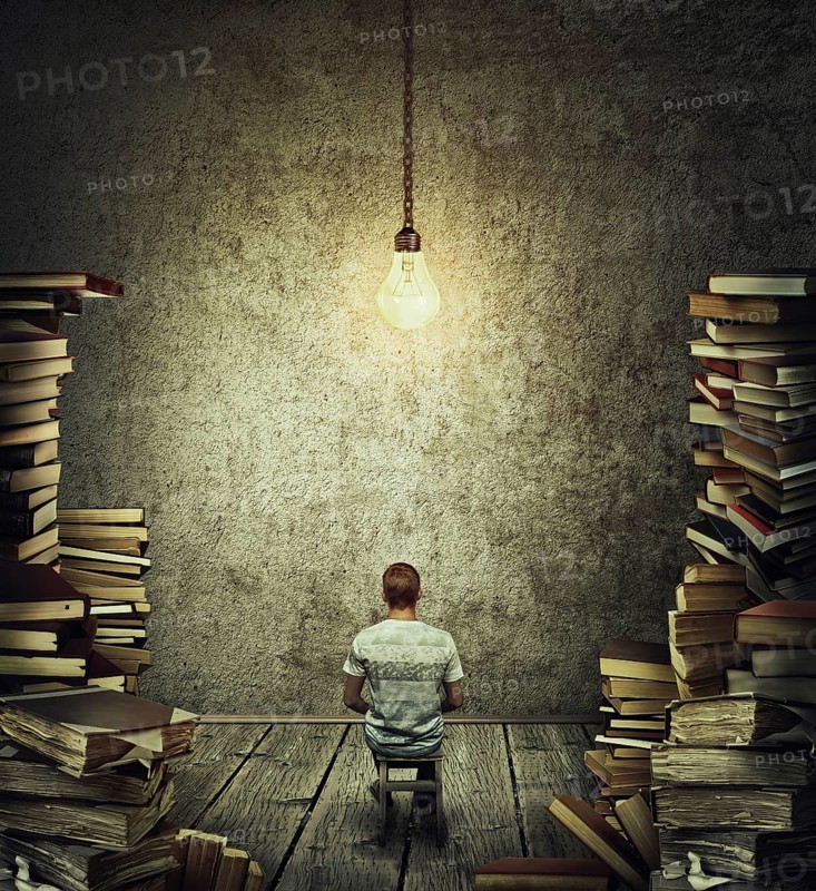 Creative idea concept as a person