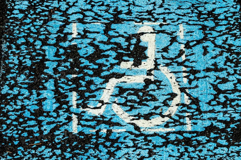Disabled parking sign