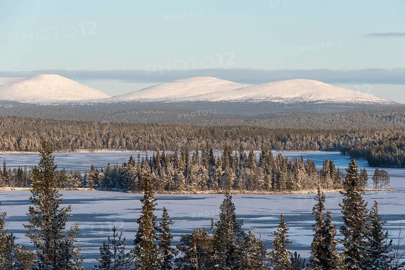 View of the Pallastunturi Mountains