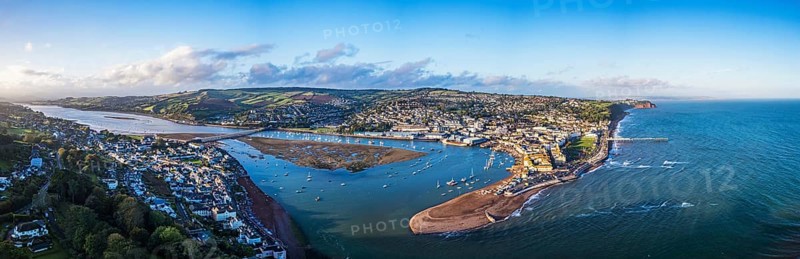 Panorama over River Teign