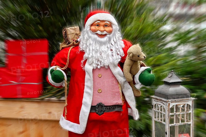 Father Christmas with Teddy Bear
