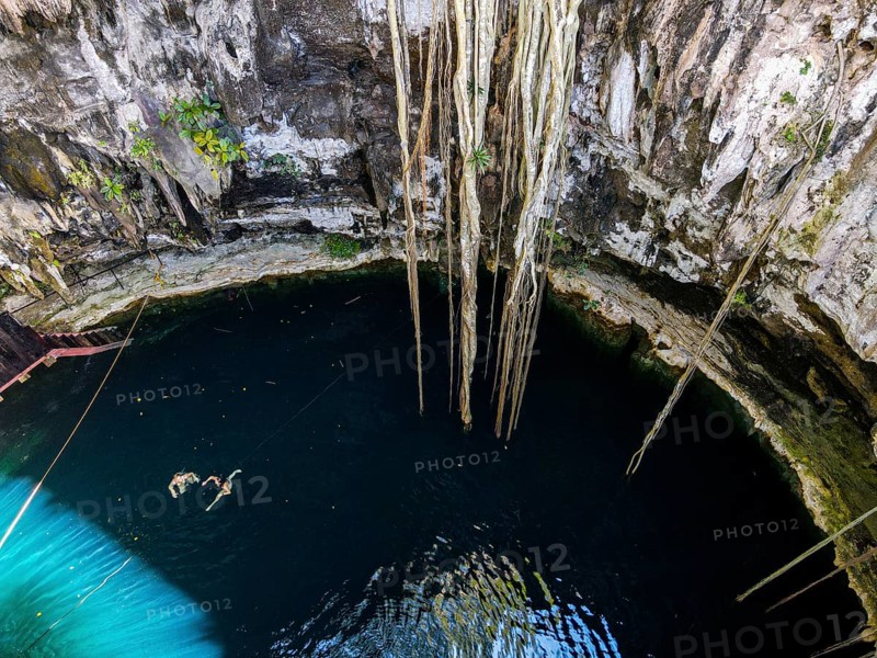 Aerial of Cenote Oxman