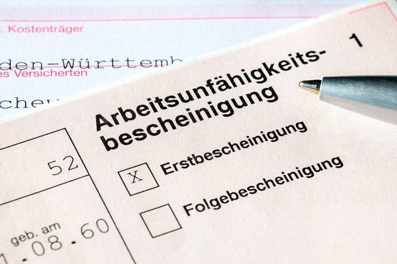 Certificate of incapacity for work