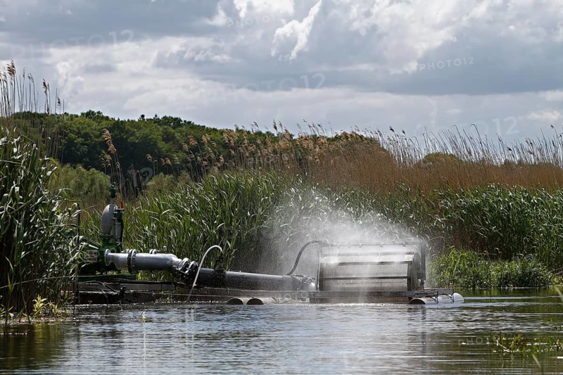 Water filter plant in the Peene Valley River Landscape nature Park