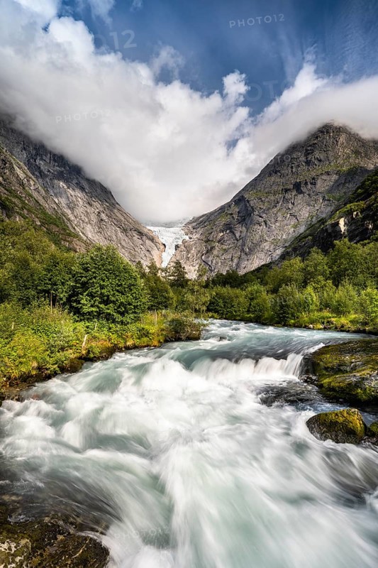 Briksdalselva Glacier River