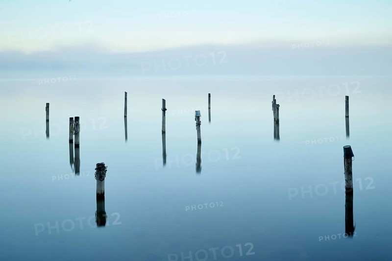 Lake Ammer in the morning with fog