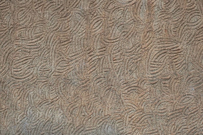 House wall made of clay formed with hands