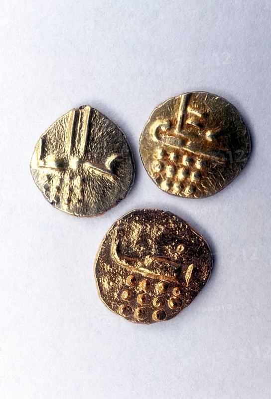 19th century Travancore state gold coins