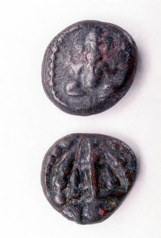 17th century Madurai Nayak copper coins