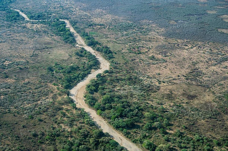 Aerial of Singaita river