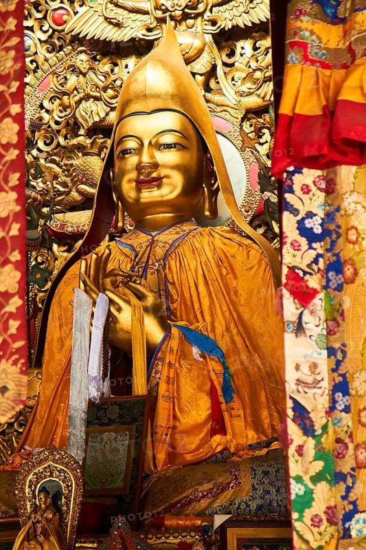 Buddha figure in the Llama Temple