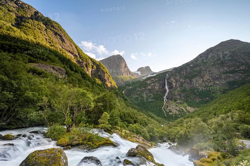 Glacier river Briksdalselva