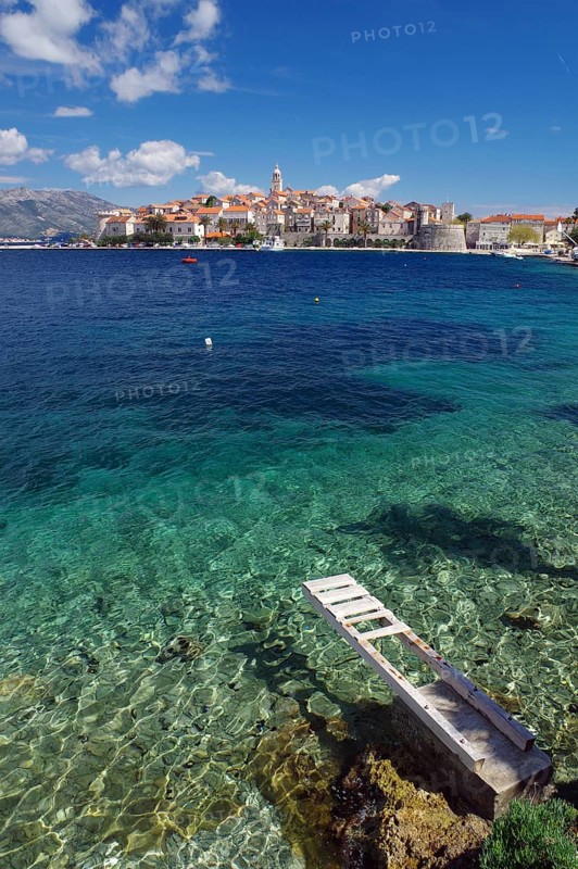 Jetty and clear water