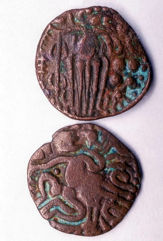 10th century Chola copper coin