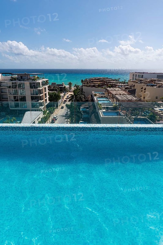Rooftop pool in Playa del Carmen